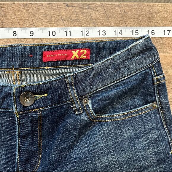 X2 W10 Bootcut Jeans Womens Size 8 Dark Wash Denim Low Waist Simple Country Barn - Picture 5 of 9